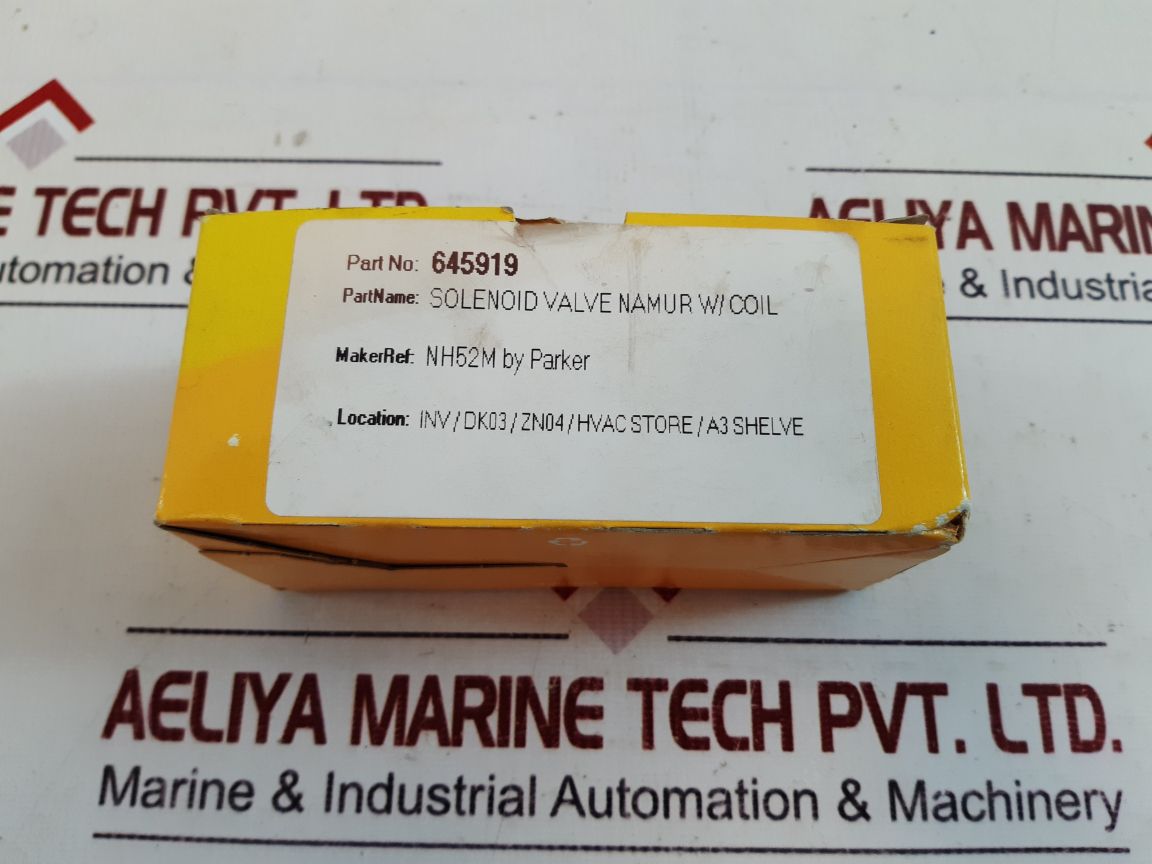 Parker 341N05 Solenoid Valve Namur W/Coil