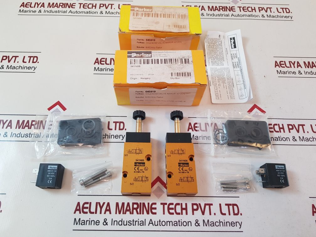 Parker 341N05 Solenoid Valve Namur W/Coil 645919