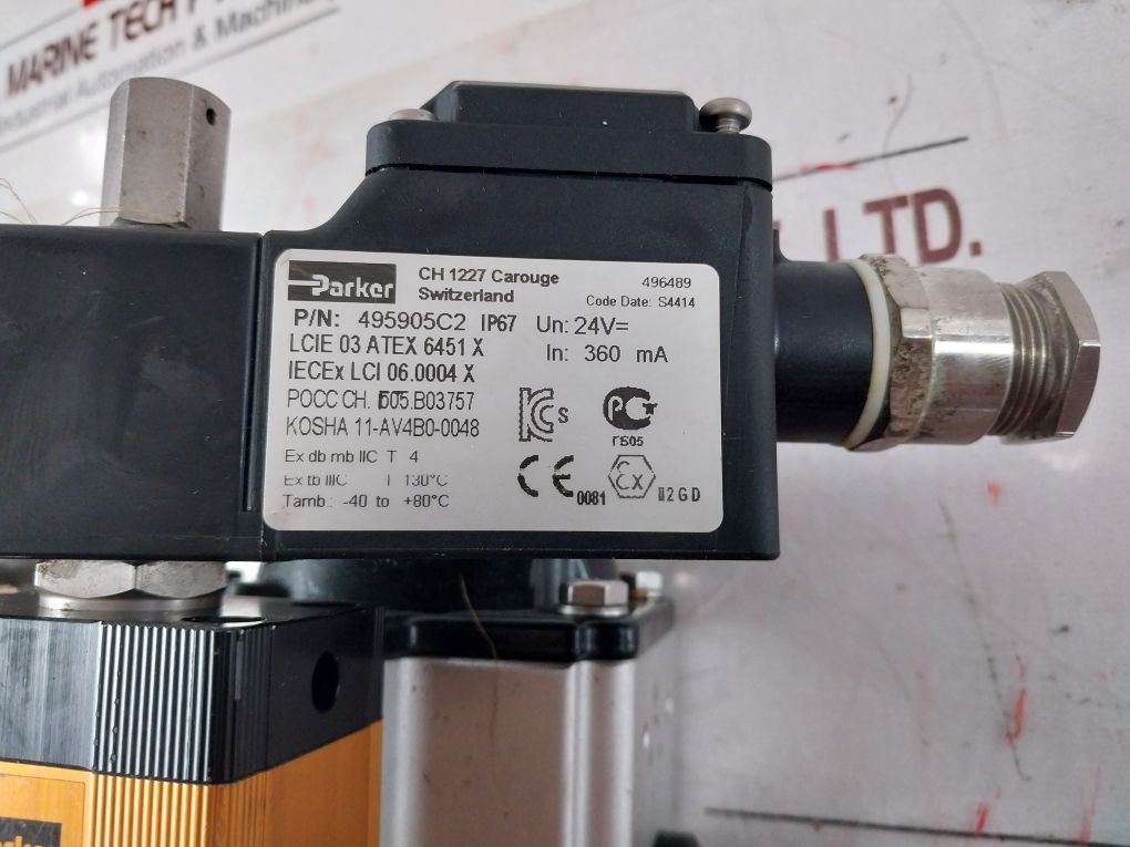 Parker 341Z322Tnml,495905C2 With Hp-63 Double Acting And 10K 40A Sus316L Yc2035