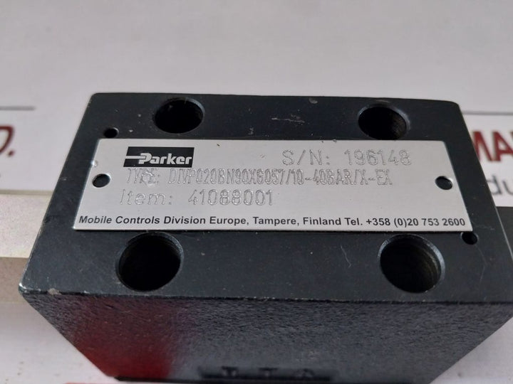 Parker D1Vp020Bn90Xg057/10-40 Bar/X-ex Direction Control Valve