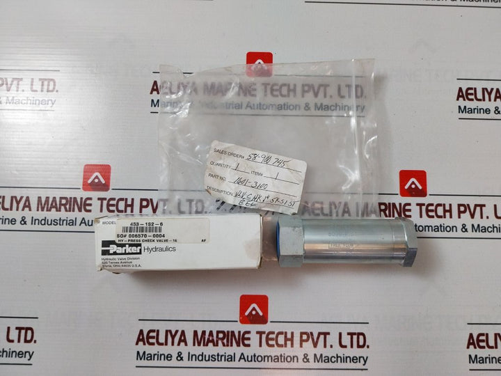 Parker 453-1S2-6 Hydraulic Check Valve 5000 P.S.I.
