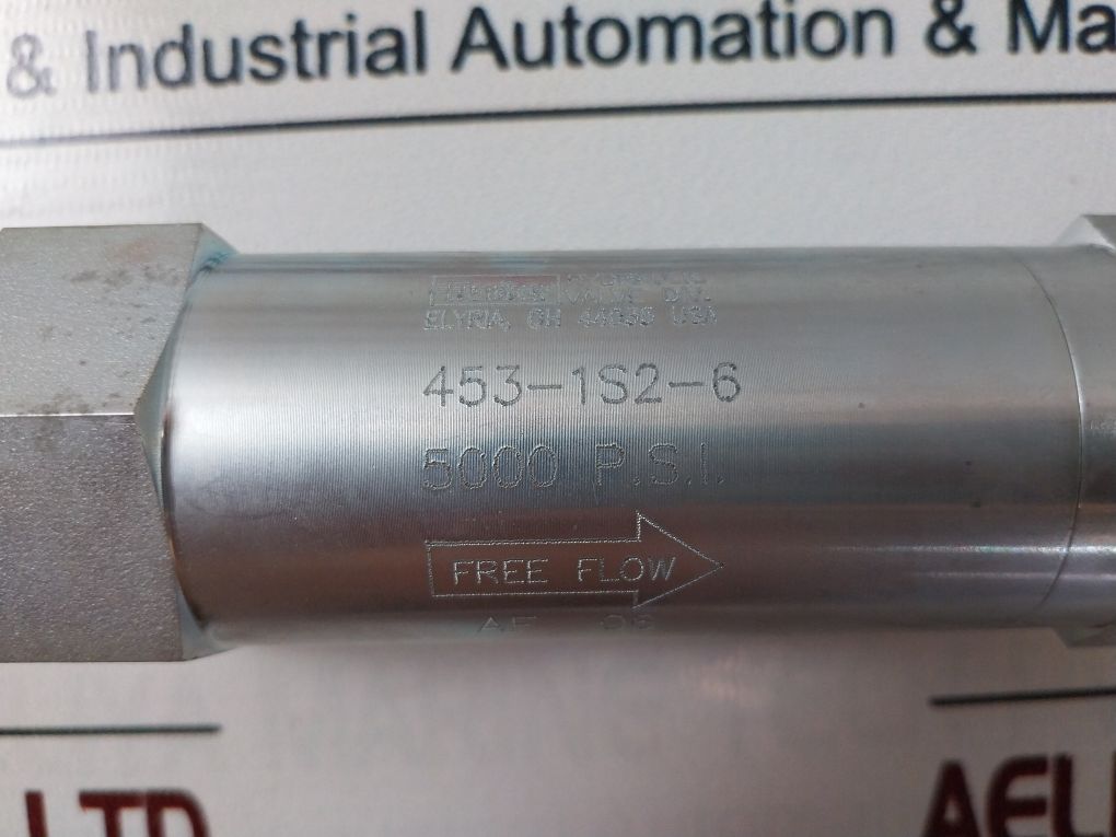 Parker 453-1S2-6 Hydraulic Check Valve 5000 P.S.I.