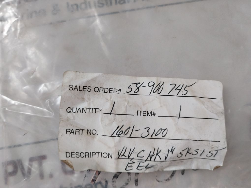 Parker 453-1S2-6 Hydraulic Check Valve 5000 P.S.I.