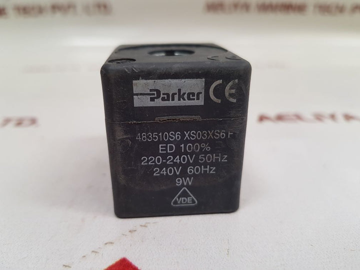 Parker/Lucifer 483510S6 Xs03Xs6F Solenoid Valve Coil