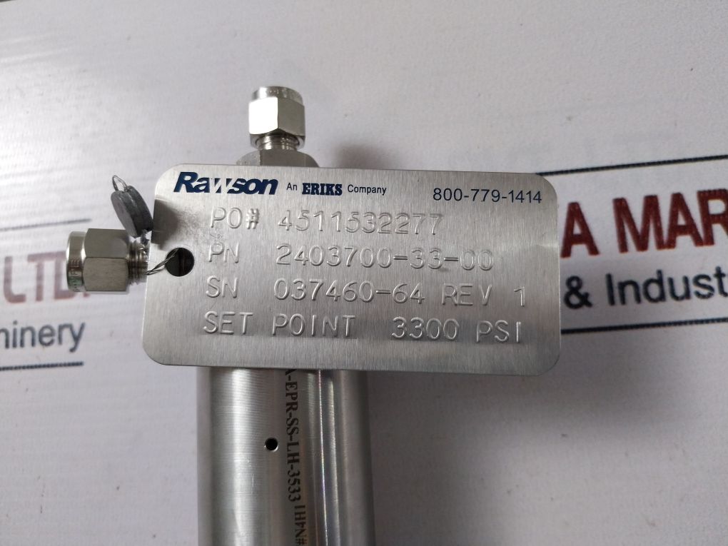 Parker 4A-lpra-epr-3300-sslh-3690 Relief Valve 3300 Psi