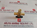 Parker 4F-b6Xj2-bp 3-way Ball Valve 1/4