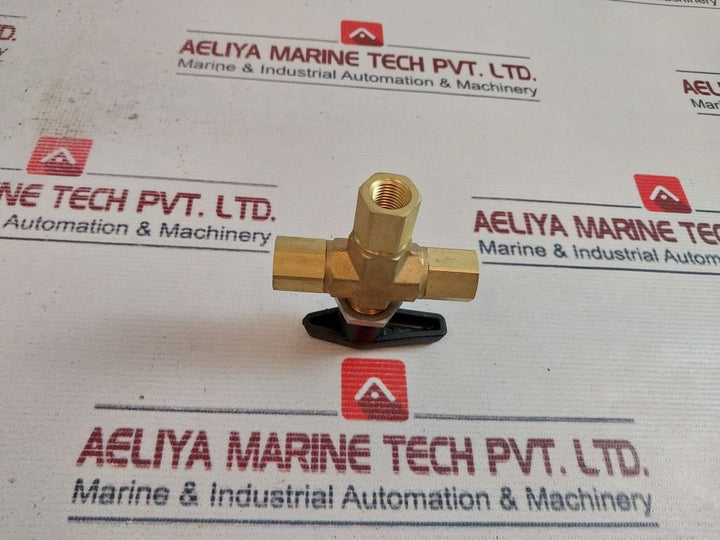 Parker 4F-b6Xj2-bp 3-way Ball Valve 1/4