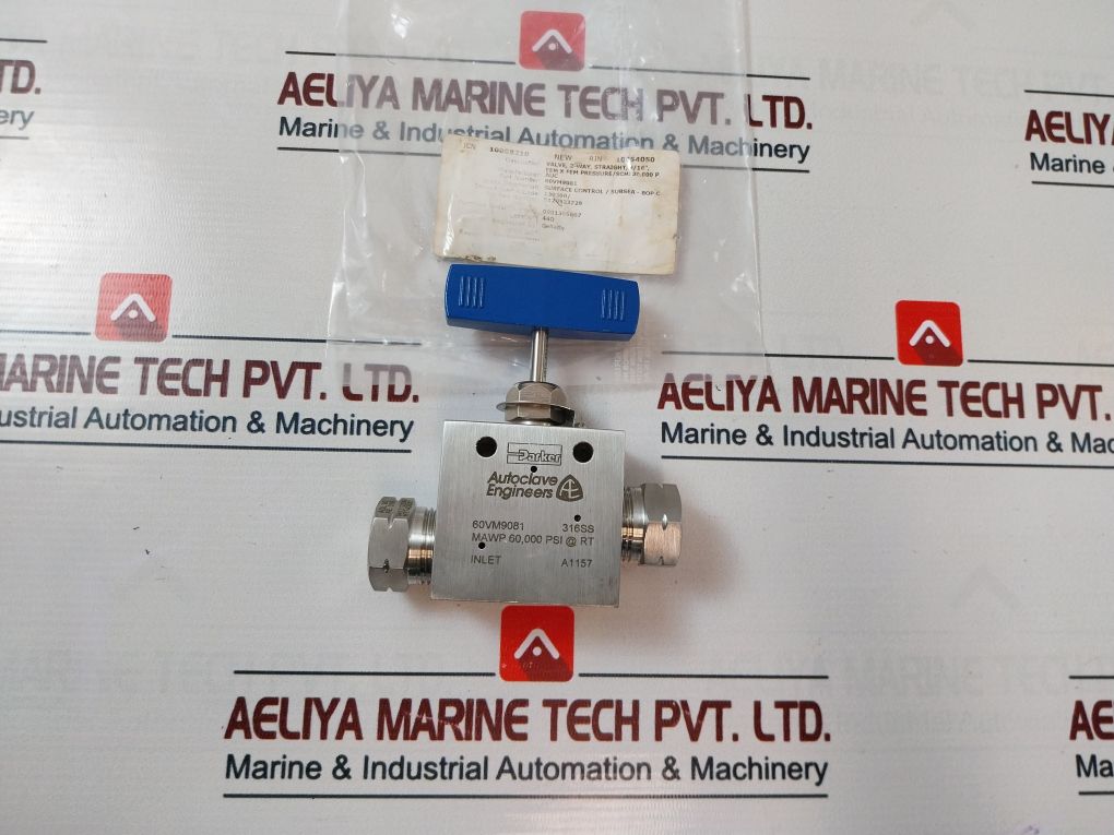 Parker 60Vm9081 2-way High Pressure Needle Valve
