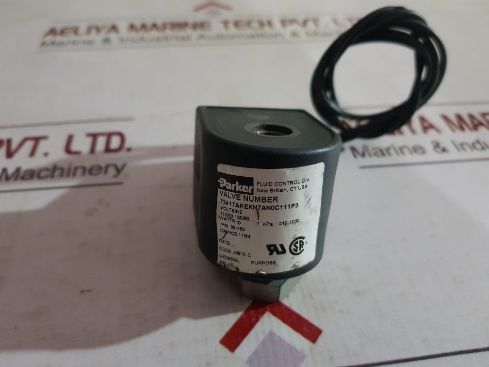 Parker 73417Akekn7An0C111P3 Solenoid Valve Coil
