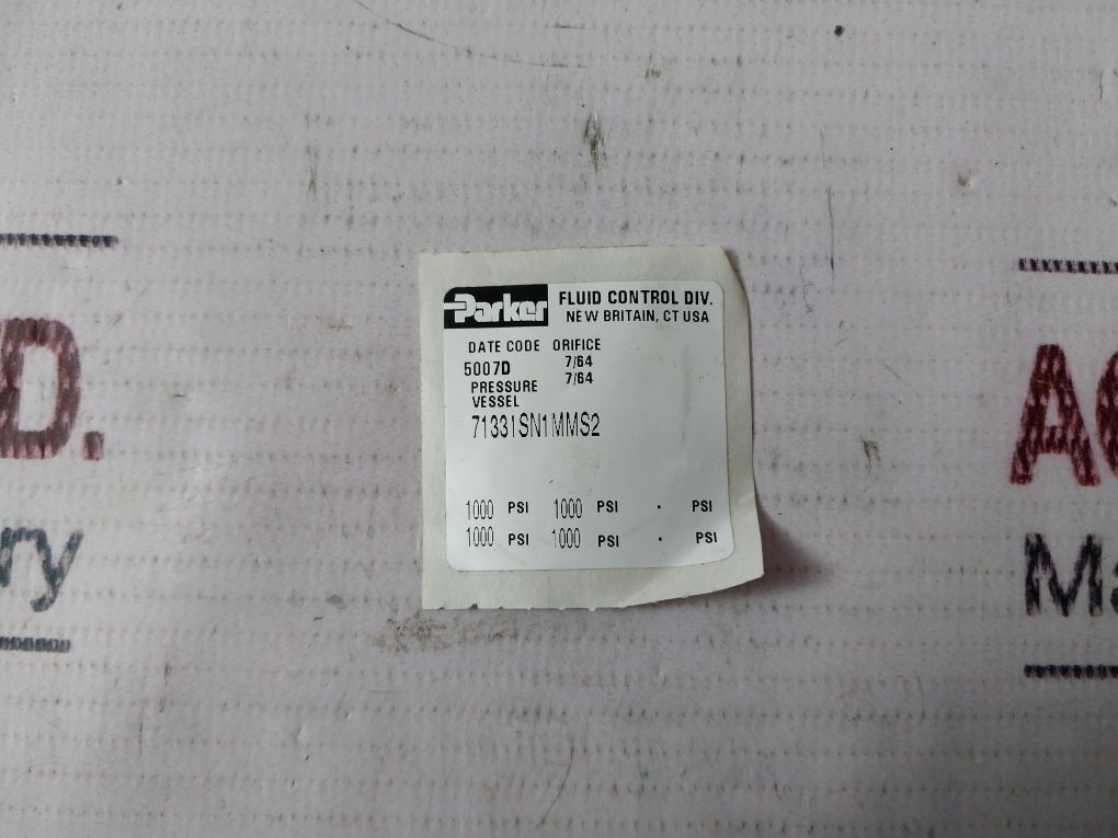 Parker 7C111B2 37 1Shf7 3-way Haydraulic Solenoid Valve