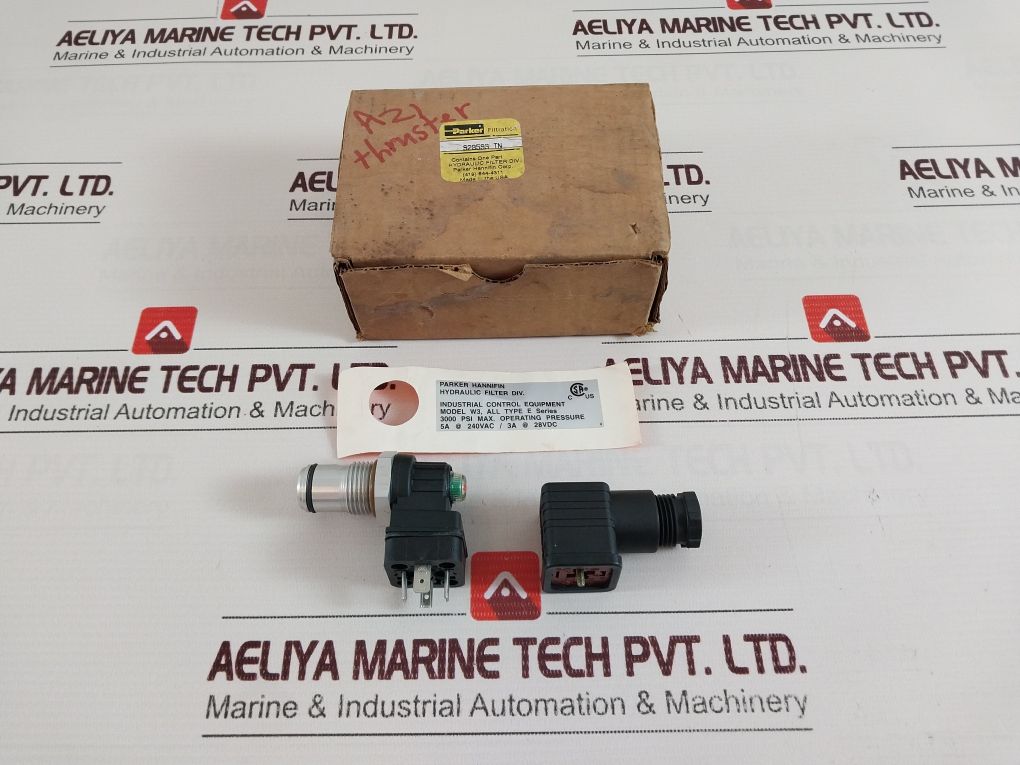 Parker 929599 Tn Hydraulic Pressure Indicator Type E Series 3000 Psi 240Vac