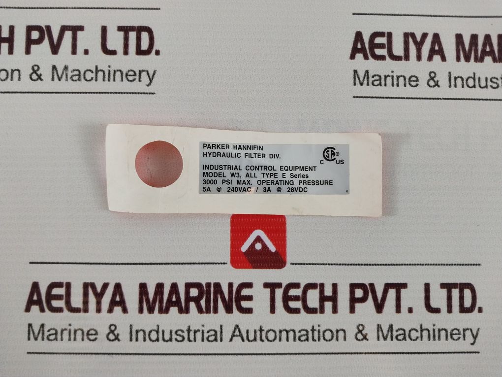 Parker 929599 Tn Hydraulic Pressure Indicator Type E Series 3000 Psi 240Vac