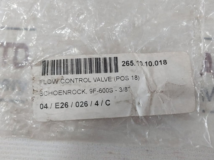 Parker 9F600S Flow Control Valve 