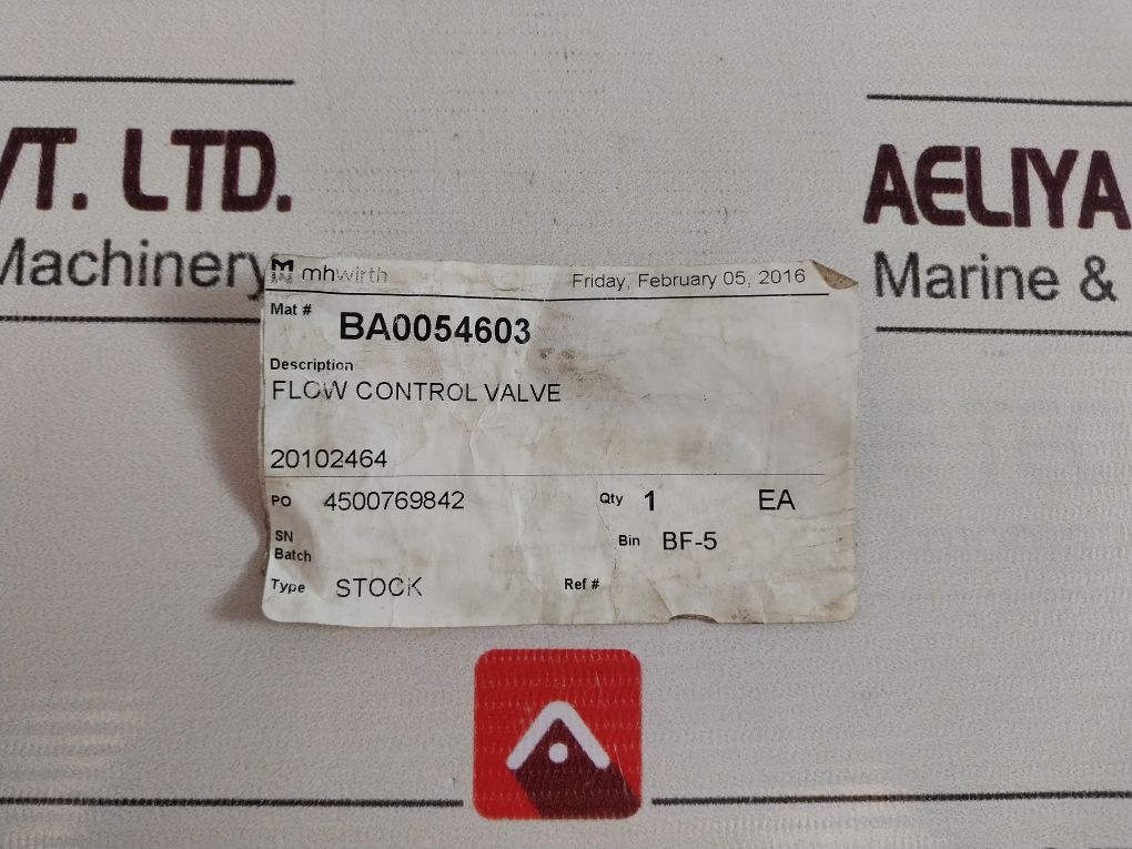 Parker 9Pc M600S -20Ch Press/Comp Flow Control Valve