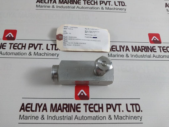 Parker 9Pc M600Ss -20Ke Flow Control Valve 3000Psi 6Gpm
