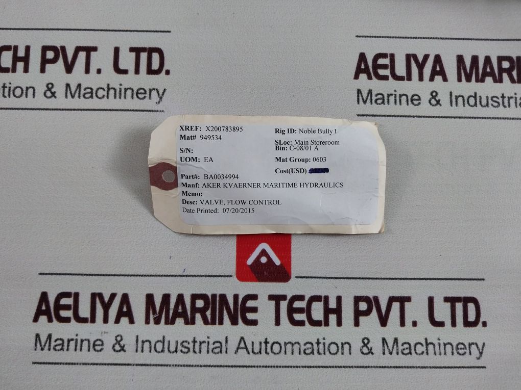 Parker 9Pc M600Ss -20Ke Flow Control Valve 3000Psi 6Gpm