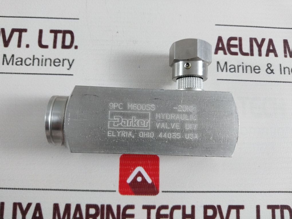 Parker 9Pc M600Ss -20Ke Flow Control Valve 3000Psi 6Gpm