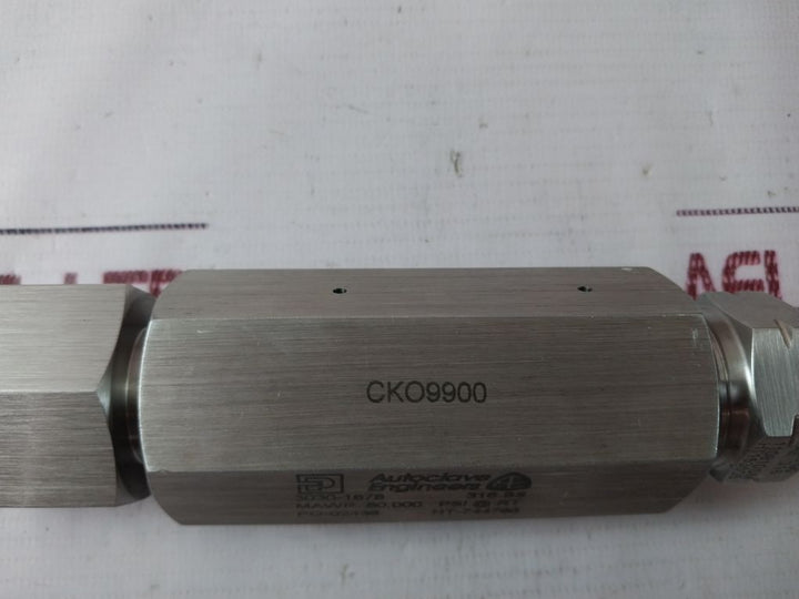 Parker Autoclave Cko9900 High Pressure O-ring Check Valves