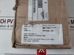 Parker B783000Xxa Air Pilot Valve 4-way 1/2 In Port