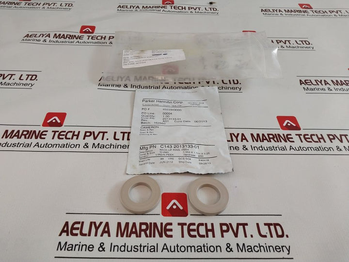 Lot Of 12X Parker C143 2013133-01 Hydraulic Gate Valve Back-up Ring