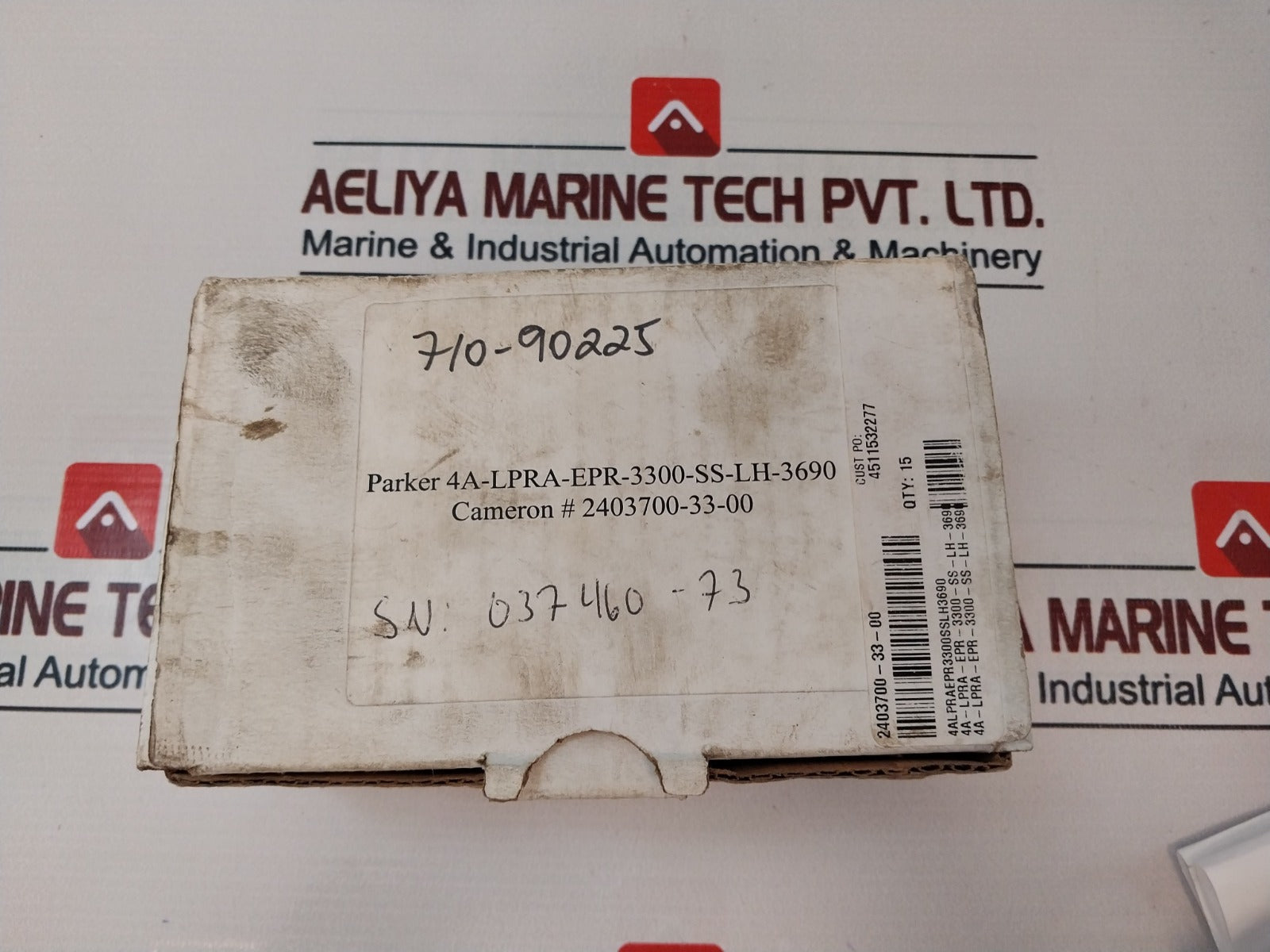 Parker 4A-lpra-epr-ss-lh-3690 Relief Valve 5500 Psi 2403700-33-00