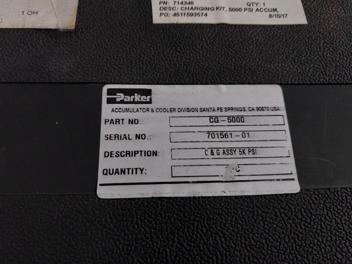 Parker Cg-5000 Precharge And Gauging Charging Kit 714346
