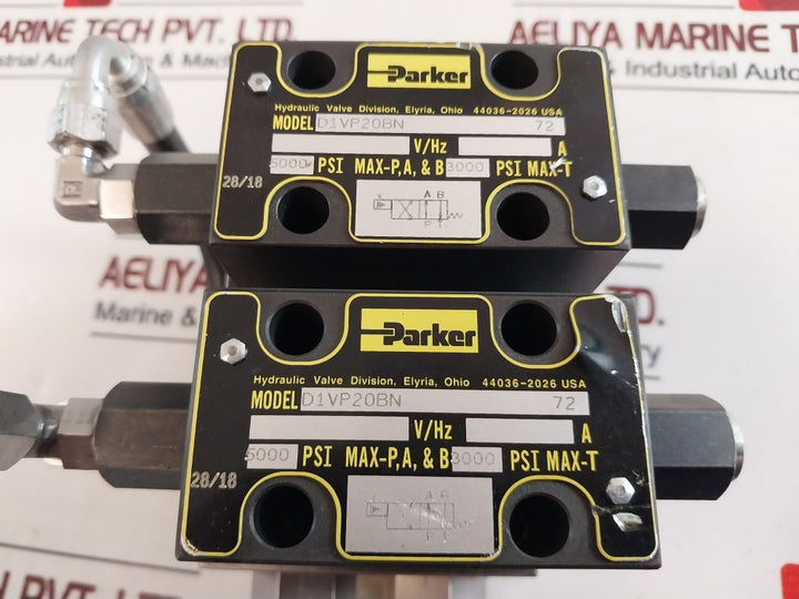 Parker D1Vp20Bn 72 Hydraulic Valve Division 6,3 Mm (1/4