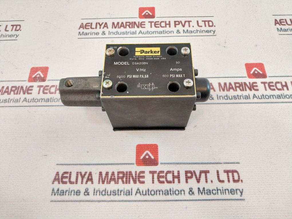 Parker D3A20Bn Hydraulic Directional Solenoid Valve