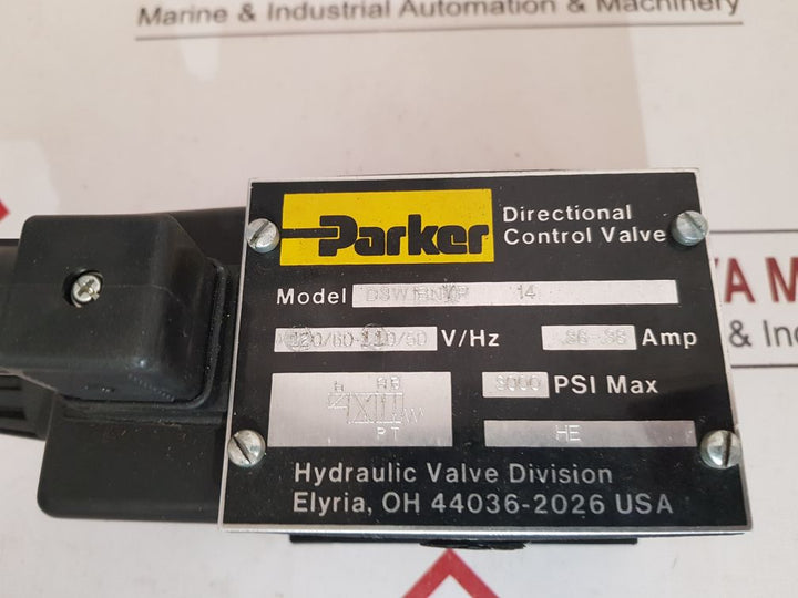 Parker D3W1Bnyp Directional Control Valve