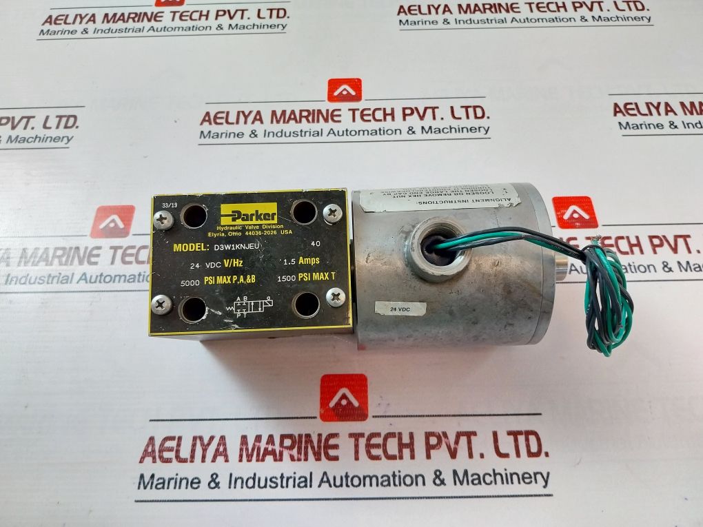 Parker D3W1Knjeu Directional Control Solenoid Valve 24 Vdc