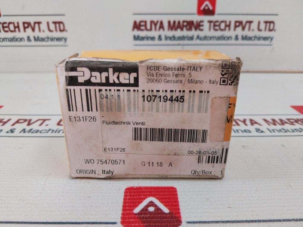Parker E131F26 Solenoid Valve 115V/60Hz