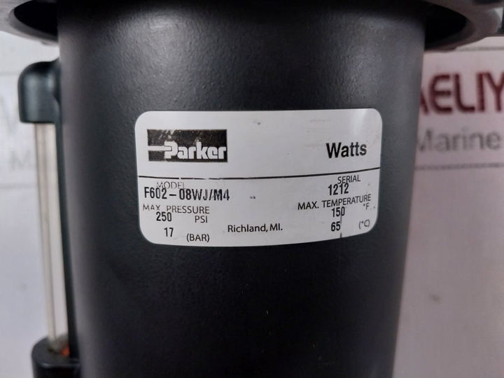 Parker F602-08Wj/M4 Air Filter 250 Psi