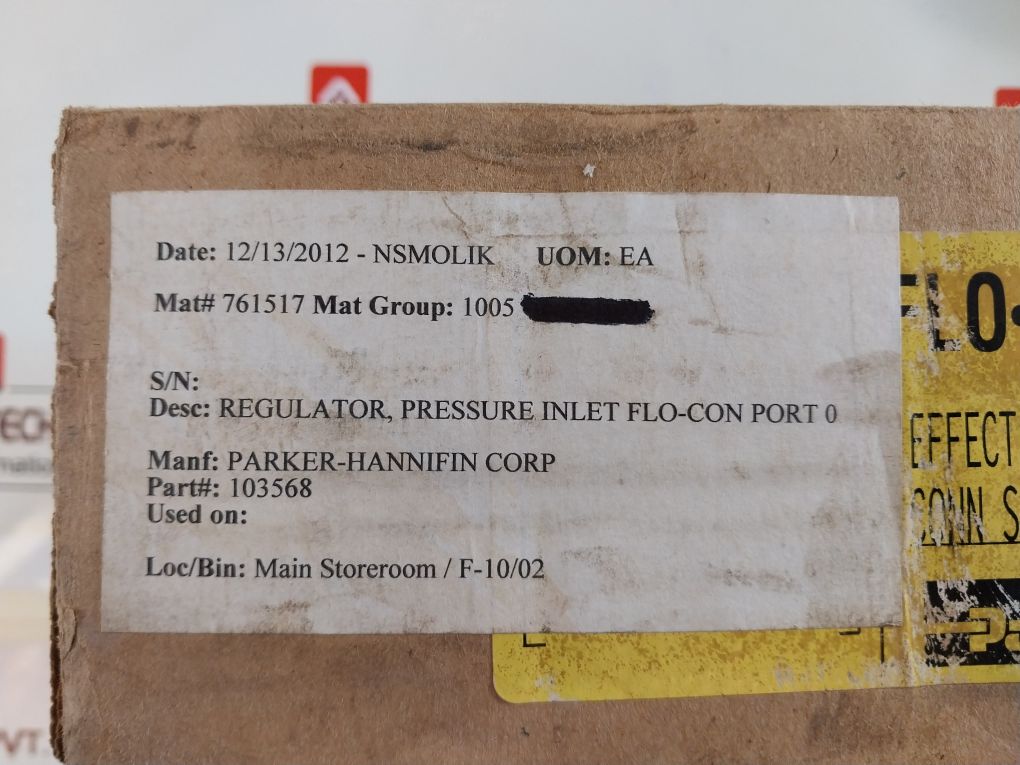 Parker Flo-con A8 Port Compact Evaporator Pressure Regulator