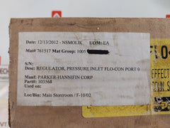 Parker Flo-con A8 Port Compact Evaporator Pressure Regulator