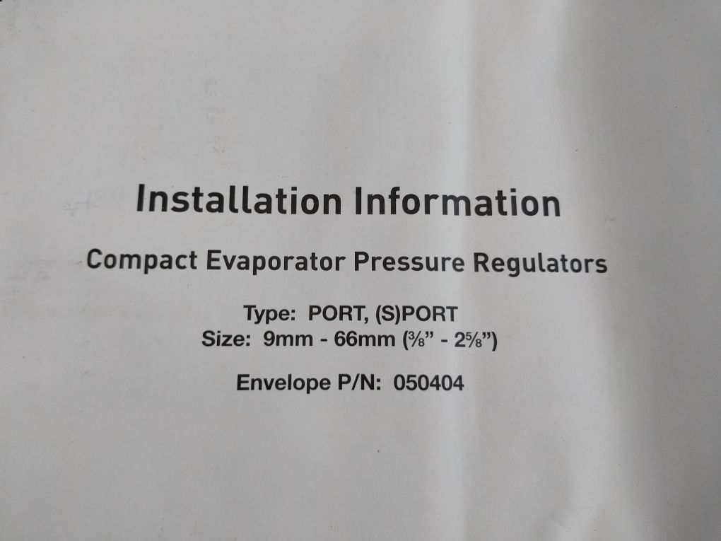 Parker Flo-con A8 Port Pressure Inlet Regulator Port 13/13