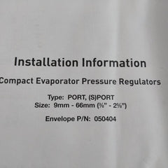 Parker Flo-con A8 Port Pressure Inlet Regulator Port 13/13