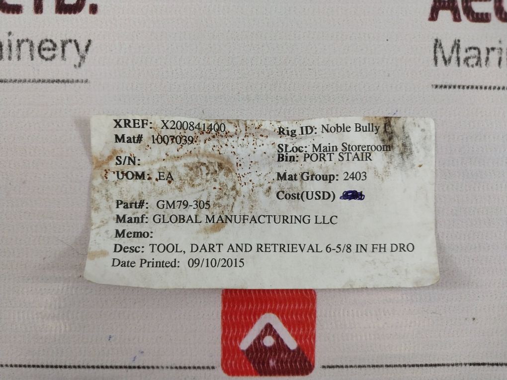 Global Manufacturing Llc/Parker G667-311, Gm79-305 Dart And Retrieval Tool