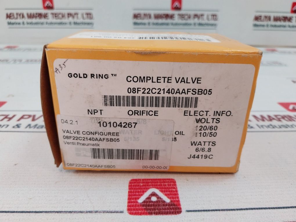 Parker Hannifin 08F22C2140Aafsb05 Gold Ring Solenoid Valve