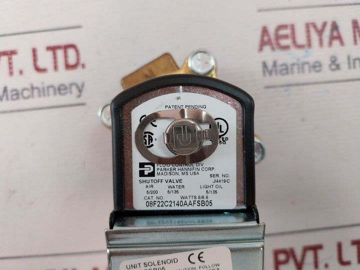 Parker Hannifin 08F22C2140Aafsb05 Gold Ring Solenoid Valve