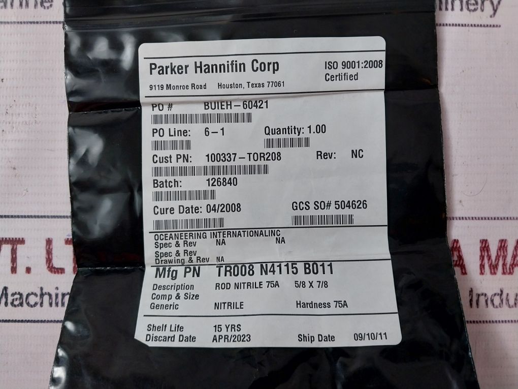 Parker Hannifin 100816-rk Kit Repair Valve