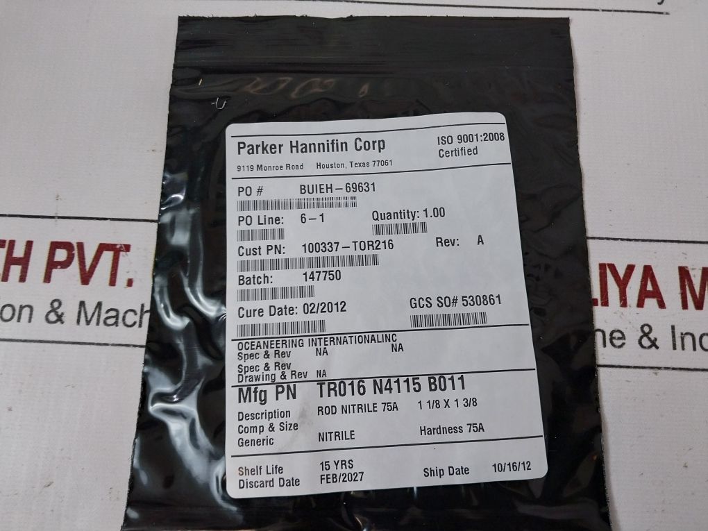 Parker Hannifin Rod Nitrile Kit