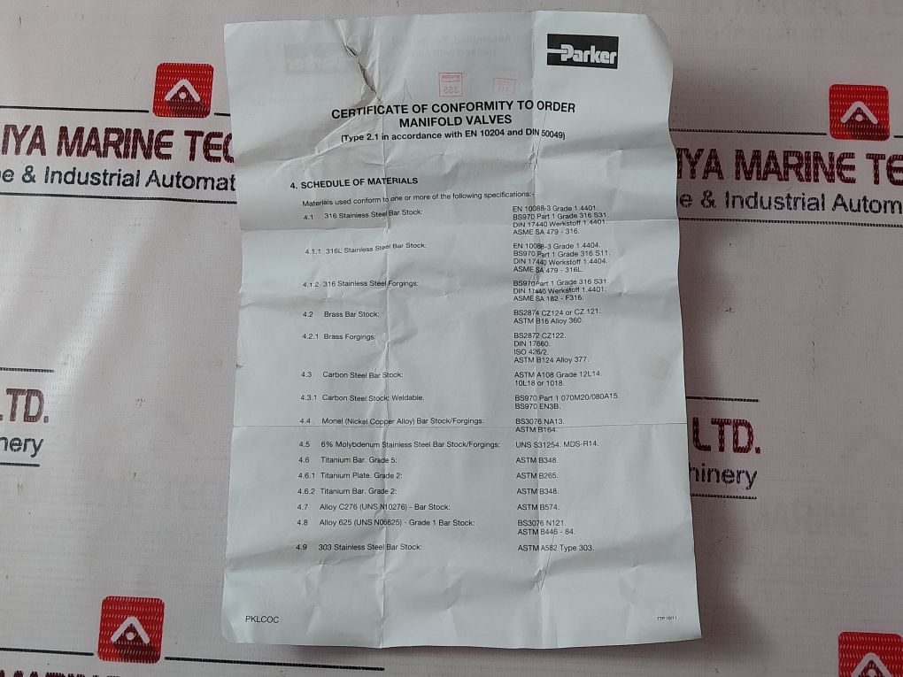 Parker Hnvs8Ff Needle Valve 1/2 In. Fpt X Fpt