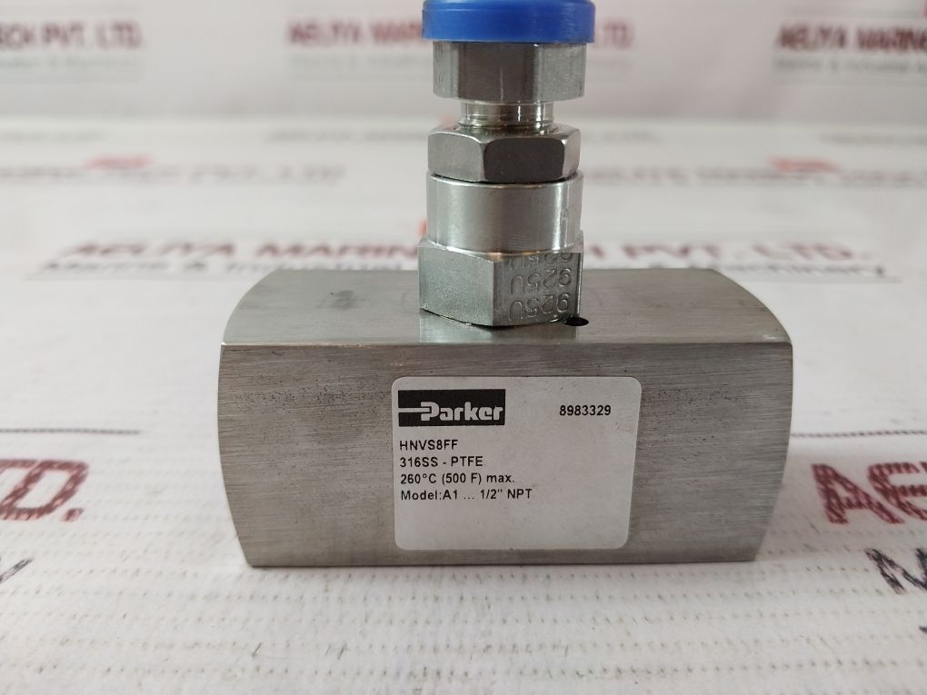 Parker Hnvs8Ff Needle Valve 1/2 In. Fpt X Fpt