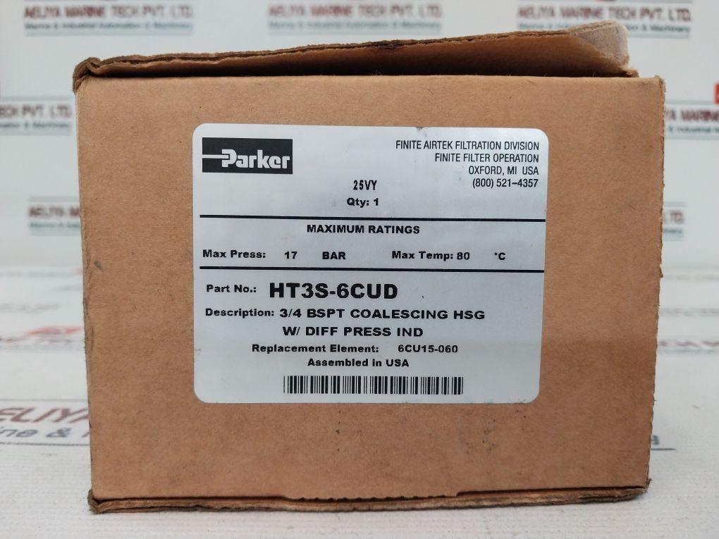 Parker Ht3S-6Cud Finite Filter H-series 17 Bar