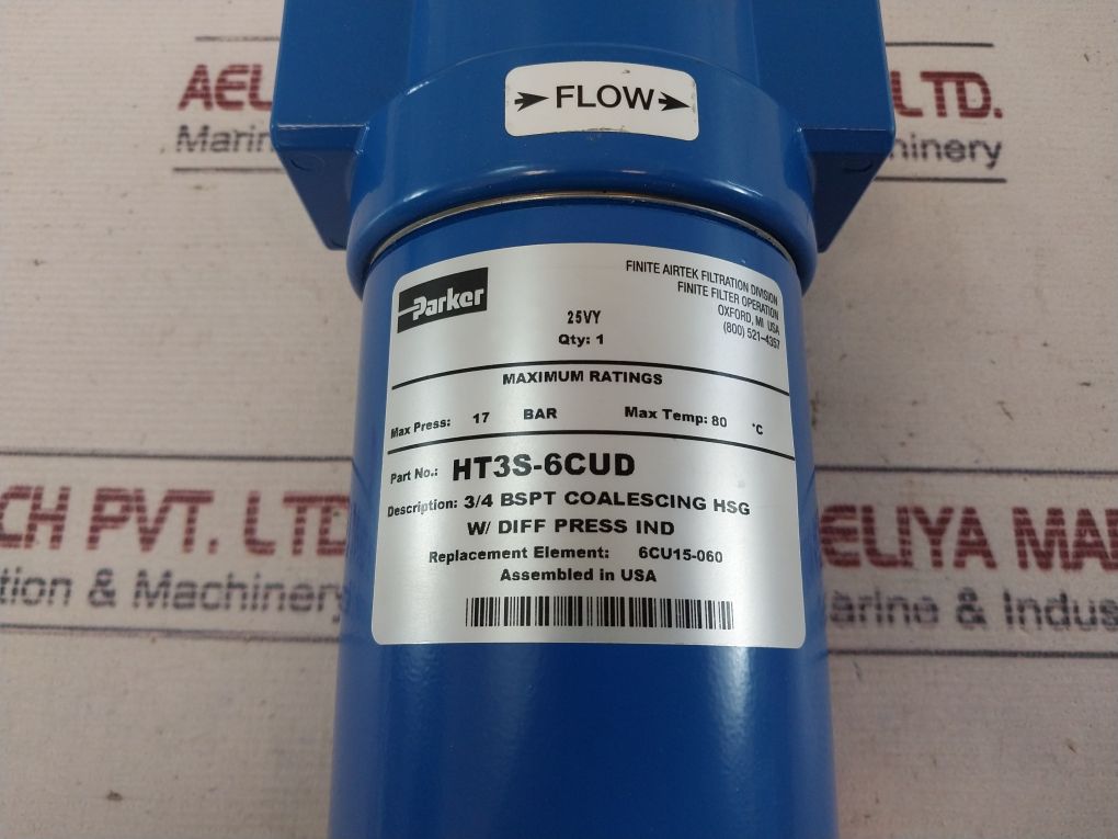 Parker Ht3S-6Cud Finite Filter H-series 17 Bar
