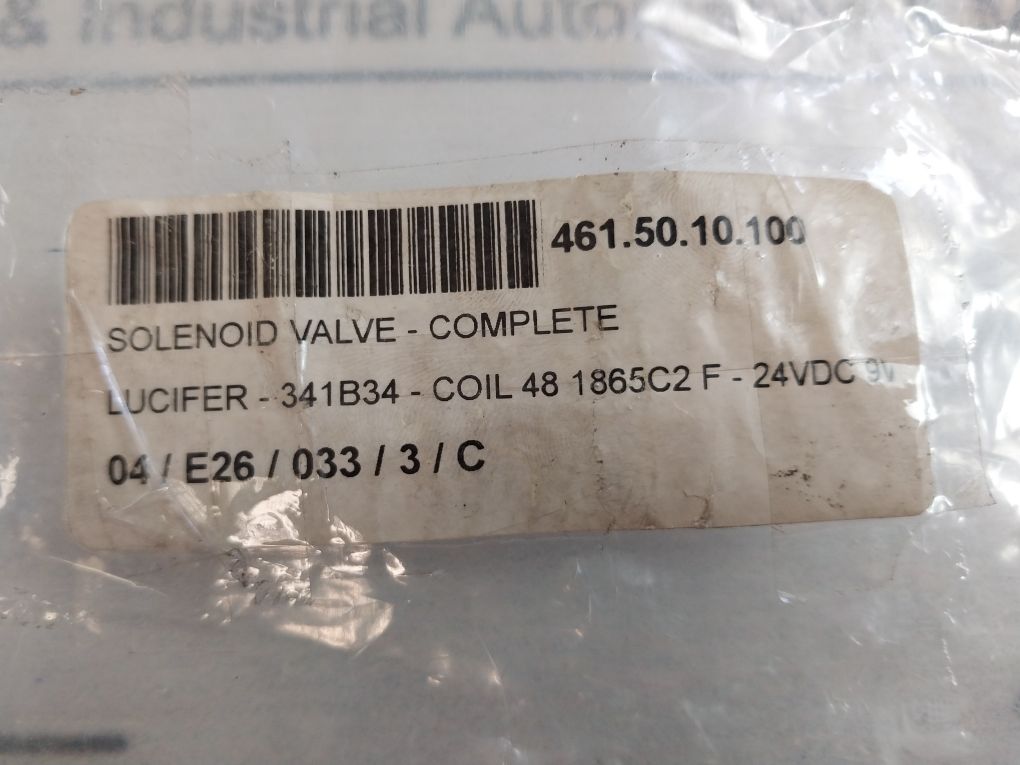 Parker Lucifer 341B3403 Solenoid Valve 9W