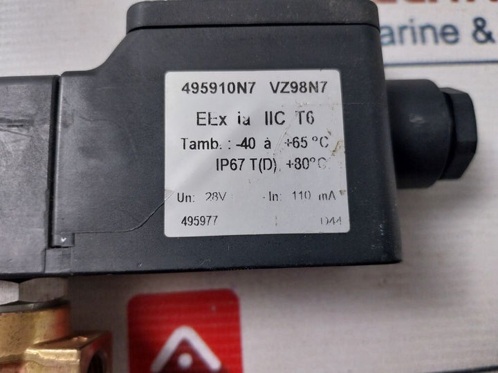 Parker Lucifer 495910N7 Vz98N7 Solenoid Valve 
