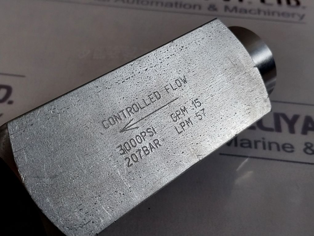 Parker Pcck1020Ss -7.5 Xb1064 Hydraulic Valve 3000 Psi