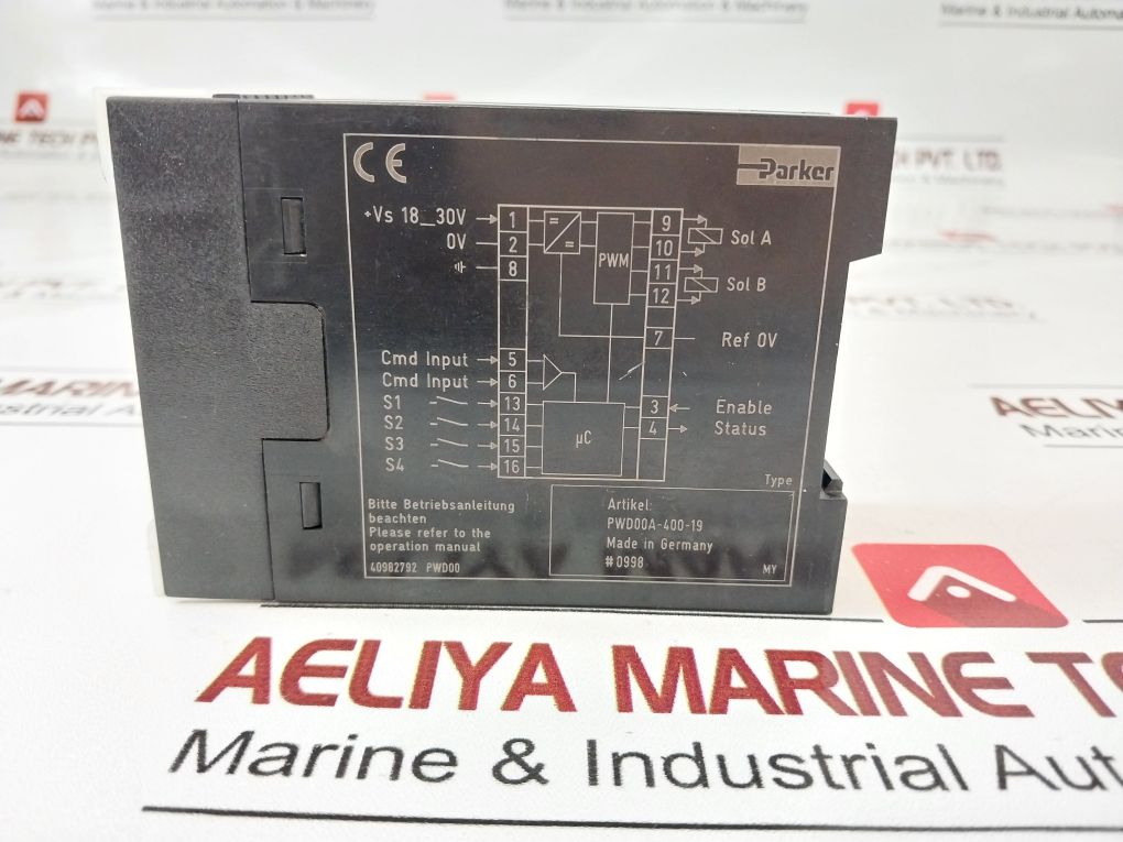 Parker Pwd00A-400-19 Open Loop Control Driver Module