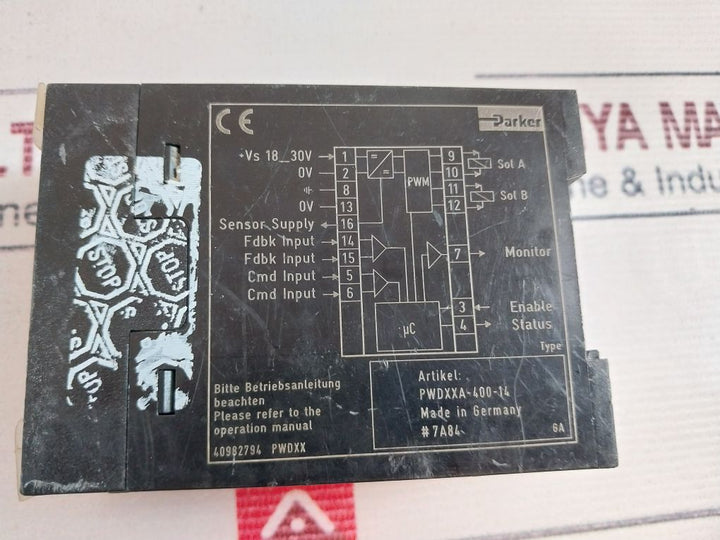 Parker Pwdxx Electronic Module For Proportional Valve 